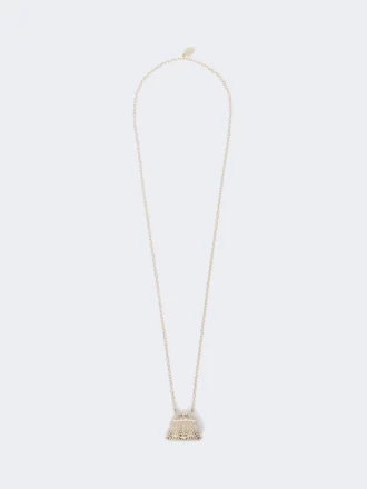 Pasticcino-Taschen-Anhänger-Halskette, Gold