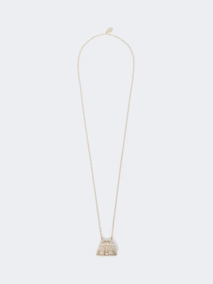 Pasticcino-Taschen-Anhänger-Halskette, Gold Pasticcino-Taschen-Anhänger-Halskette, Gold