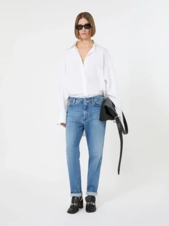 Perfekte Boyfriend-Jeans, ultramarinblau