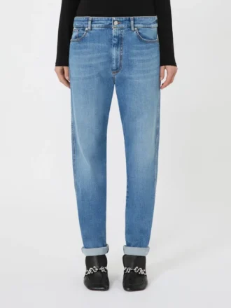 Perfekte Boyfriend-Jeans, ultramarinblau