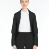 Plissierter Stoff-Bolero, schwarz Plissierter Stoff-Bolero, schwarz
