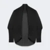 Plissierter Stoff-Bolero, schwarz Plissierter Stoff-Bolero, schwarz