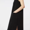 Polo-Kleid aus Scuba-Jersey, schwarz Polo-Kleid aus Scuba-Jersey, schwarz