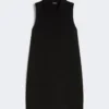 Polo-Kleid aus Scuba-Jersey, schwarz Polo-Kleid aus Scuba-Jersey, schwarz
