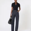 Polohemd aus geripptem Wollstrick, ultramarinblau Polohemd aus geripptem Wollstrick, ultramarinblau