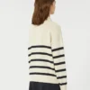 Pullover aus Baumwollgarn, marineblau Pullover aus Baumwollgarn, marineblau