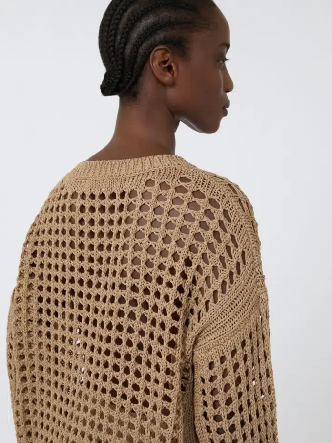 Pullover aus Baumwollmesh, Desert Pullover aus Baumwollmesh, Desert