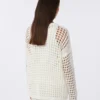 Pullover aus Baumwollmesh, optisches Weiß Pullover aus Baumwollmesh, optisches Weiß