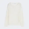 Pullover aus Baumwollmesh, optisches Weiß Pullover aus Baumwollmesh, optisches Weiß