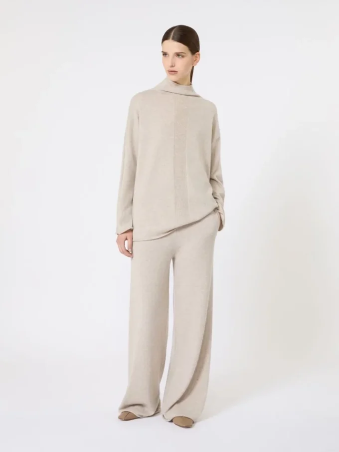 Pullover aus Kaschmirgarn, beige Pullover aus Kaschmirgarn, beige