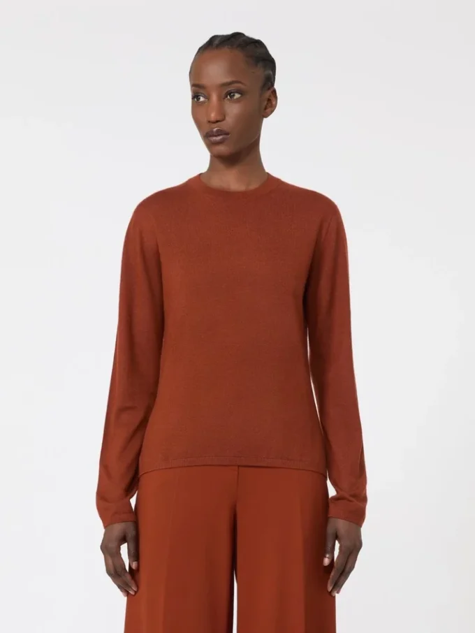 Pullover aus Kaschmirgarn, Terrakotta Pullover aus Kaschmirgarn, Terrakotta