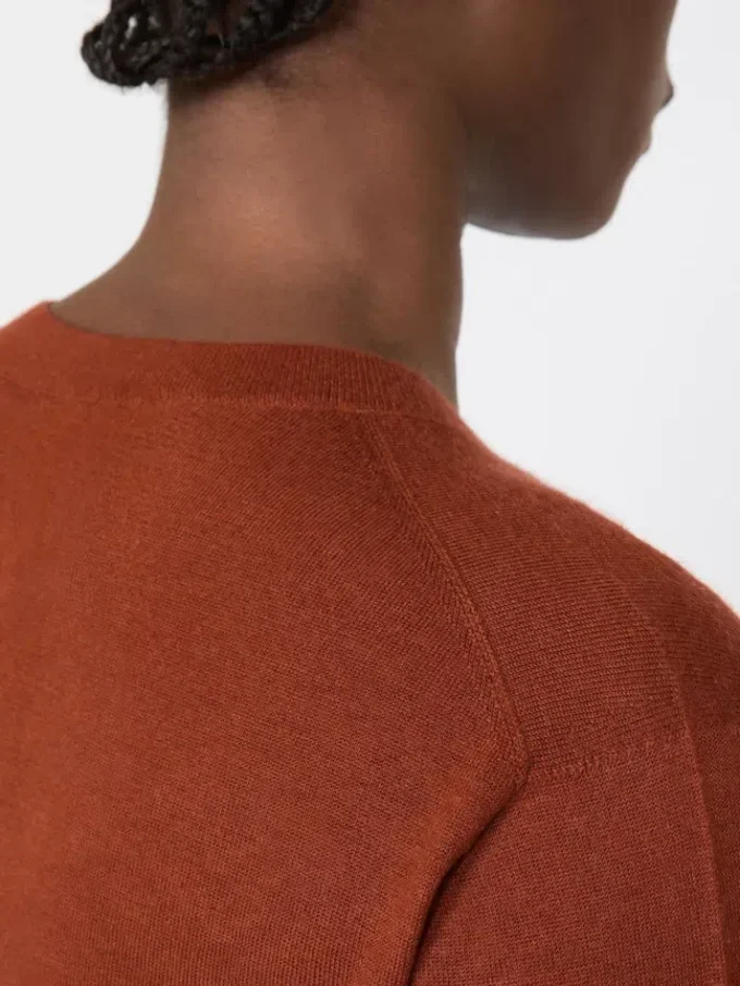 Pullover aus Kaschmirgarn, Terrakotta Pullover aus Kaschmirgarn, Terrakotta