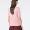 Pullover aus Seide und Baumwolle, rosa Pullover aus Seide und Baumwolle, rosa