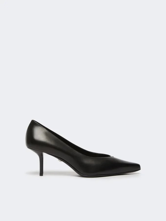 Pumps aus Glattleder, schwarz Pumps aus Glattleder, schwarz