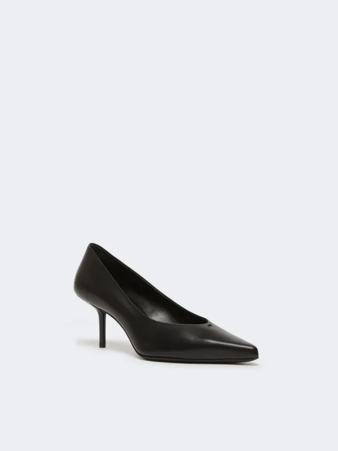 Pumps aus Glattleder, schwarz Pumps aus Glattleder, schwarz