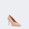 Pumps aus Nappaleder, puderfarben