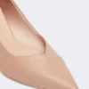 Pumps aus Nappaleder, puderfarben