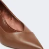 Pumps aus Nappaleder, tabakfarben