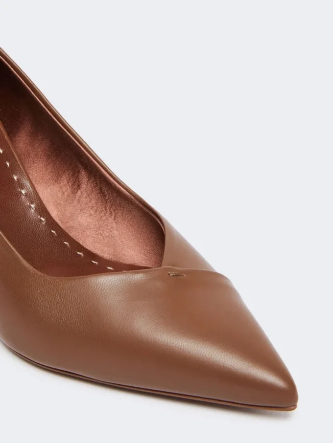 Pumps aus Nappaleder, tabakfarben