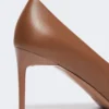 Pumps aus Nappaleder, tabakfarben