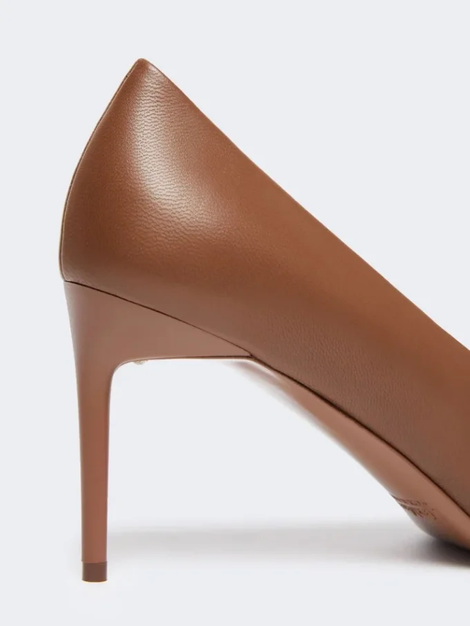 Pumps aus Nappaleder, tabakfarben