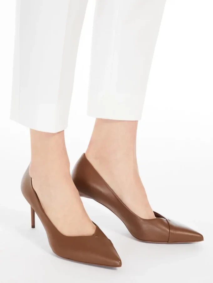 Pumps aus Nappaleder, tabakfarben