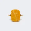 Ring aus Metall und Harz, orange Ring aus Metall und Harz, orange