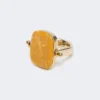 Ring aus Metall und Harz, orange Ring aus Metall und Harz, orange
