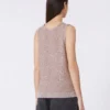 Ärmelloser Pullover mit Pailletten, Altrosa Ärmelloser Pullover mit Pailletten, Altrosa