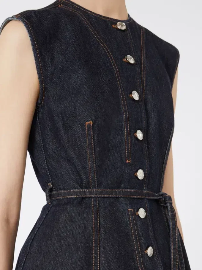 Ärmelloses Denim-Oberteil, mitternachtsblau Ärmelloses Denim-Oberteil, mitternachtsblau