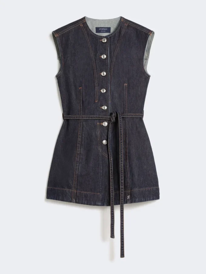 Ärmelloses Denim-Oberteil, mitternachtsblau Ärmelloses Denim-Oberteil, mitternachtsblau