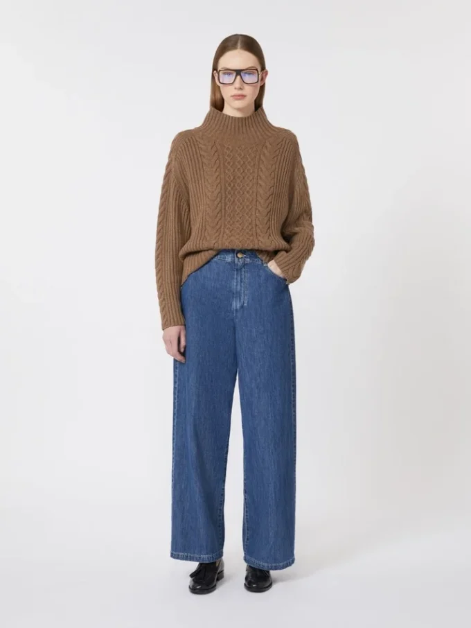 Jeans mit weitem Bein, mitternachtsblau Jeans mit weitem Bein, mitternachtsblau