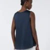 Satin-Oberteil, mitternachtsblau Satin-Oberteil, mitternachtsblau