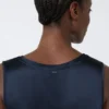 Satin-Oberteil, mitternachtsblau Satin-Oberteil, mitternachtsblau