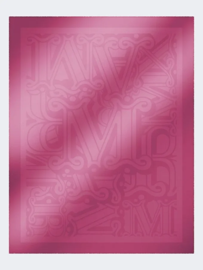 Schal aus Baumwolle, Modal und Kaschmir mit Jacquardmuster, in leuchtendem Pink Schal aus Baumwolle, Modal und Kaschmir mit Jacquardmuster, in leuchtendem Pink