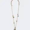 Set mit Blumen- und Kristalldetails, gold Set mit Blumen- und Kristalldetails, gold