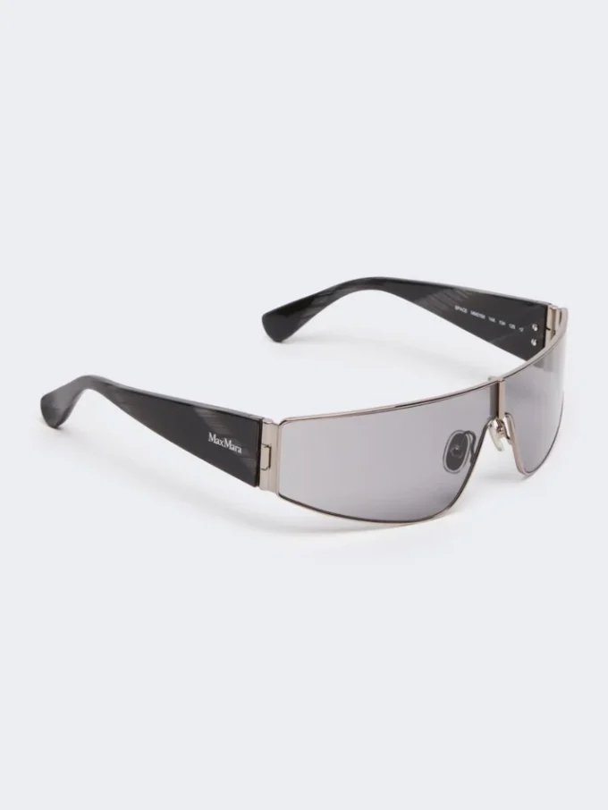 Shield-Sonnenbrille, schwarz Shield-Sonnenbrille, schwarz