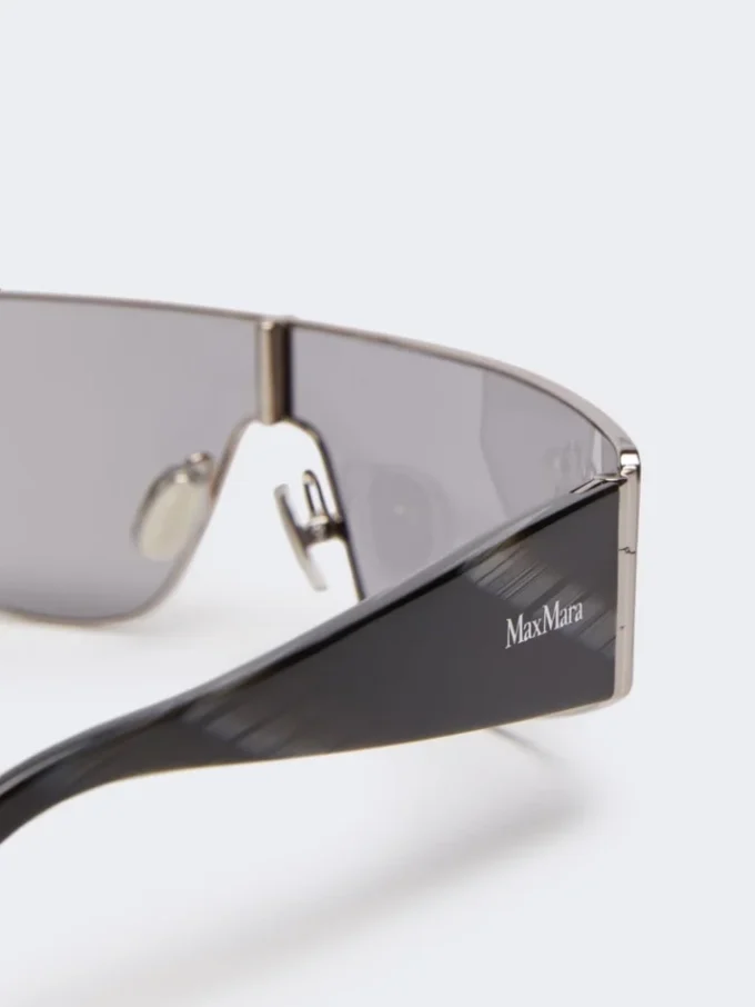 Shield-Sonnenbrille, schwarz Shield-Sonnenbrille, schwarz
