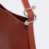 Shopper-Tasche aus Leder mit S-Schnalle, rostrot Shopper-Tasche aus Leder mit S-Schnalle, rostrot