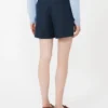 Shorts aus Leinen im Korbgeflecht-Look, mitternachtsblau Shorts aus Leinen im Korbgeflecht-Look, mitternachtsblau