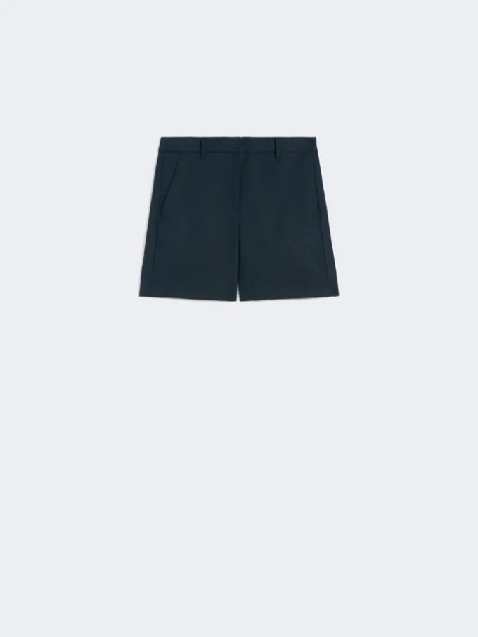 Shorts aus Leinen im Korbgeflecht-Look, mitternachtsblau Shorts aus Leinen im Korbgeflecht-Look, mitternachtsblau