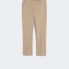 Slim-Fit-Hose aus Baumwollsatin, khaki Slim-Fit-Hose aus Baumwollsatin, khaki