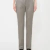 Slim-Fit-Hose aus Jersey-Mesh, mittelgrau