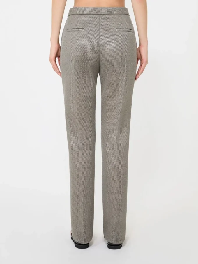 Slim-Fit-Hose aus Jersey-Mesh, mittelgrau