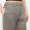 Slim-Fit-Hose aus Jersey-Mesh, mittelgrau