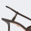 Slingbacks aus Canvas in Raffia-Optik, dunkelbraun Slingbacks aus Canvas in Raffia-Optik, dunkelbraun