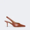 Slingbacks aus Nappaleder, rostrot Slingbacks aus Nappaleder, rostrot