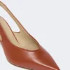 Slingbacks aus Nappaleder, rostrot Slingbacks aus Nappaleder, rostrot