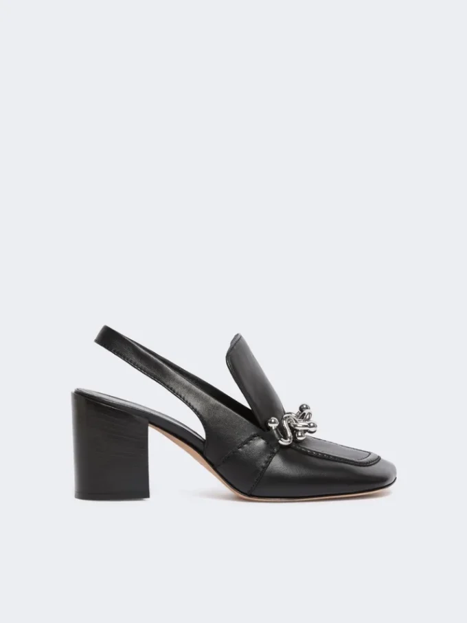 Slingbacks aus Nappaleder, schwarz Slingbacks aus Nappaleder, schwarz