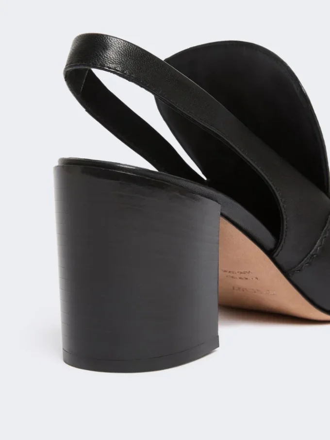 Slingbacks aus Nappaleder, schwarz Slingbacks aus Nappaleder, schwarz